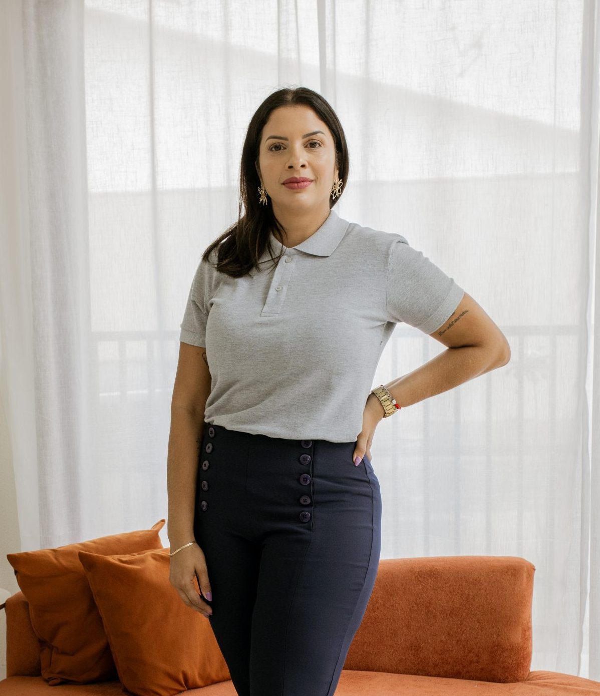 Polo feminina piquet