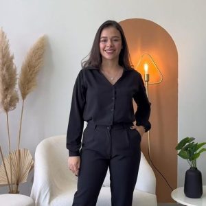 Blusa Maju manga longa BRUGES